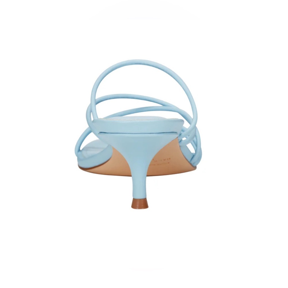 Marc Fisher Light Blue Strappy Kitten Heel Sandal - Picture 3 of 8